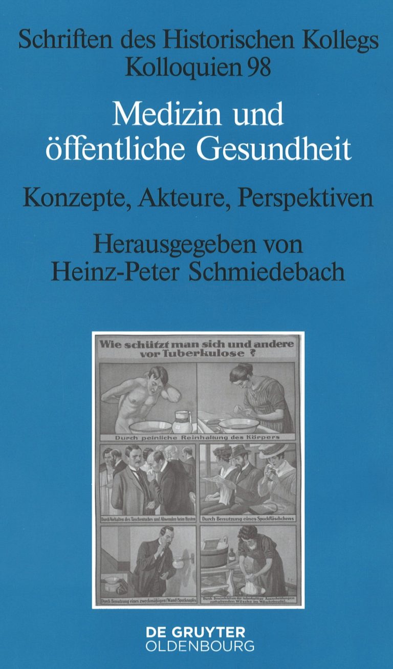 Heinz-Peter Schmiedebach (Hg.): Medizin und öffentliche Gesundheit. Konzepte, Akteure, Perspektiven. Berlin/Boston 2018, X, 245 S., ISBN 978-3-11-055980-4, 74,95 €