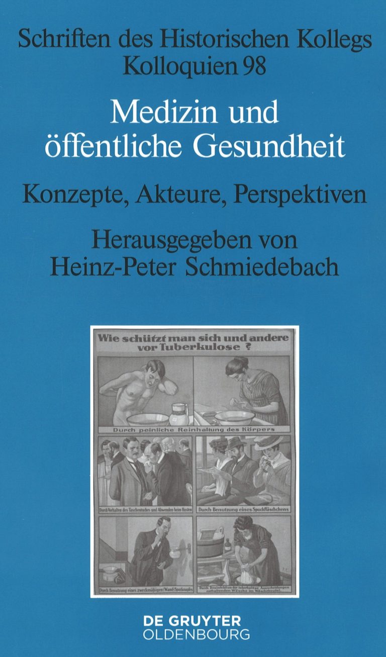 Heinz-Peter Schmiedebach (Hg.): Medizin und öffentliche Gesundheit. Konzepte, Akteure, Perspektiven. Berlin/Boston 2018, X, 245 S., ISBN 978-3-11-055980-4, 74,95 €